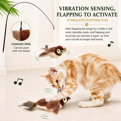 Interactive Cat Toy — Flapping Bird