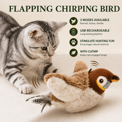 Interactive Cat Toy — Flapping Bird