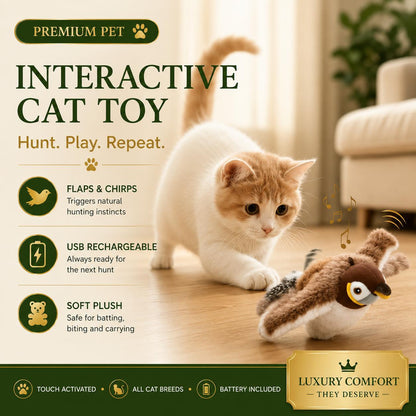 Interactive Cat Toy — Flapping Bird