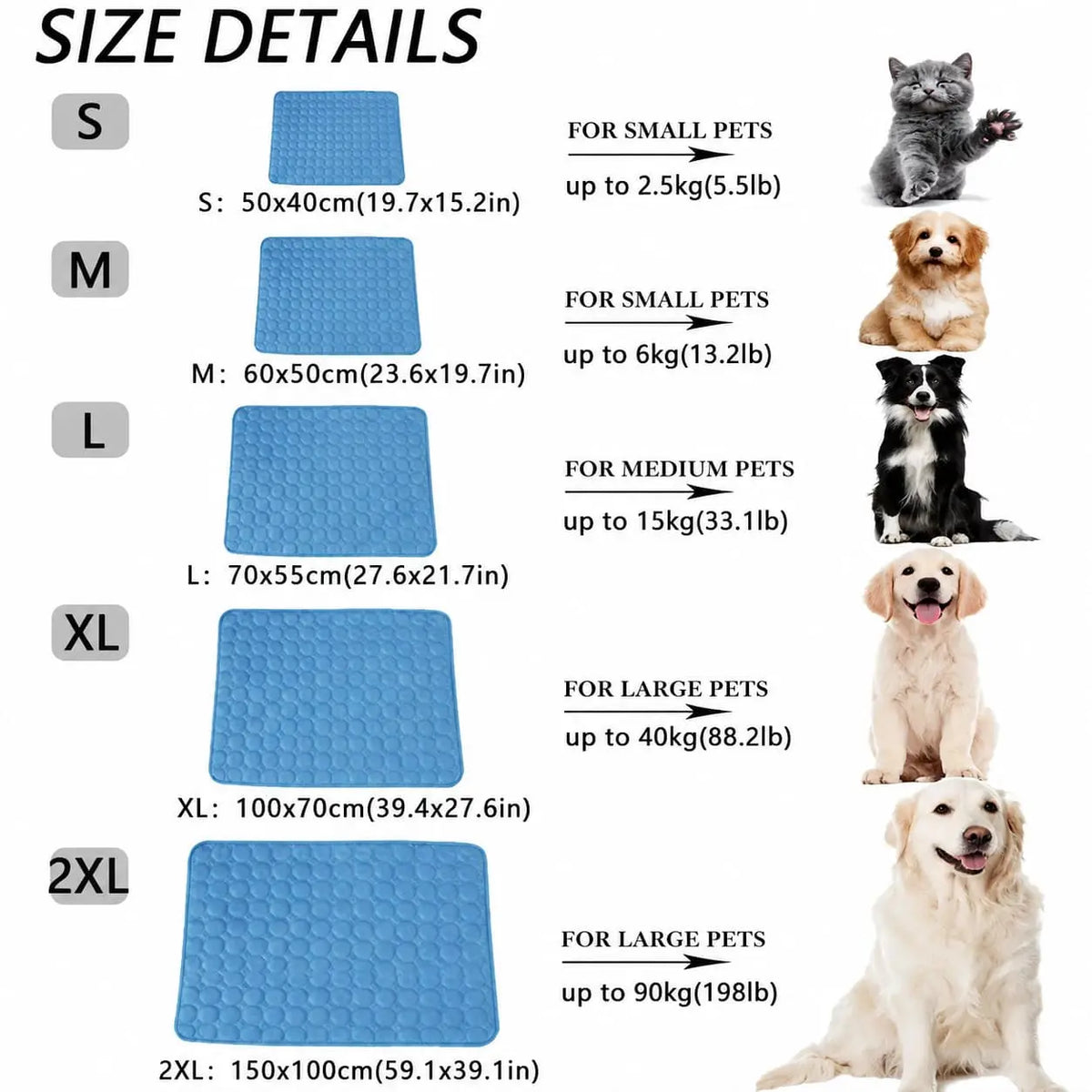 Cooling Mat for Pets — Instant Heat Relief