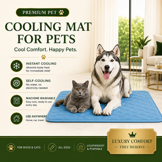 Cooling Mat for Pets — Instant Heat Relief