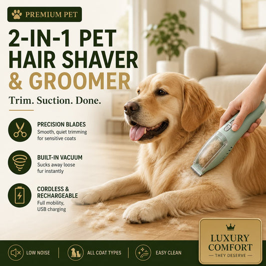 2-in-1 Pet Hair Shaver & Groomer
