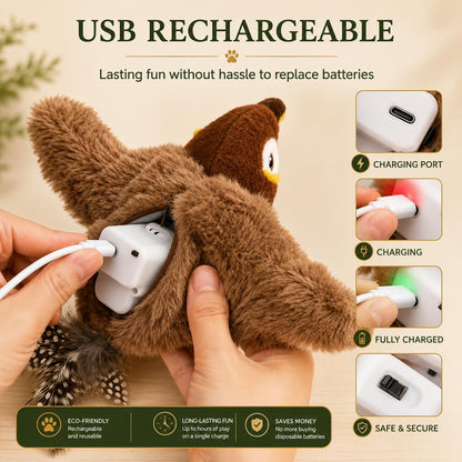 Interactive Cat Toy — Flapping Bird